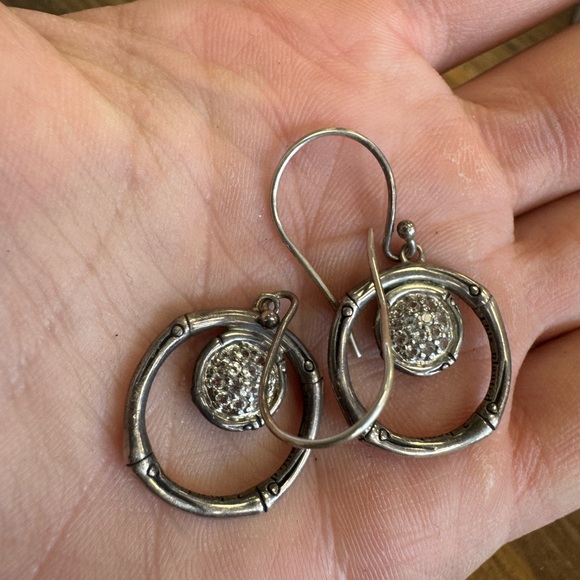 John Hardy Bamboo Sterling Silver Earrings - Picture 4 of 9